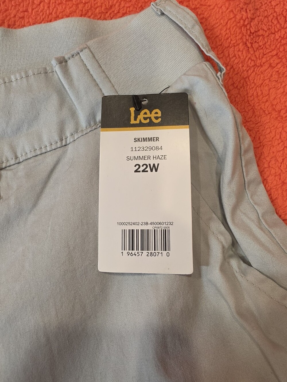 Lee Skimmer Pants in Summer Haze (Light Gray) NWT 22W - Picture 9 of 10
